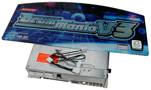 Konami - Drum Mania V3 complete board with marquee